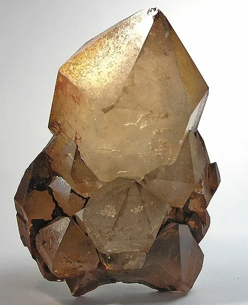 Quartz, Goethite image