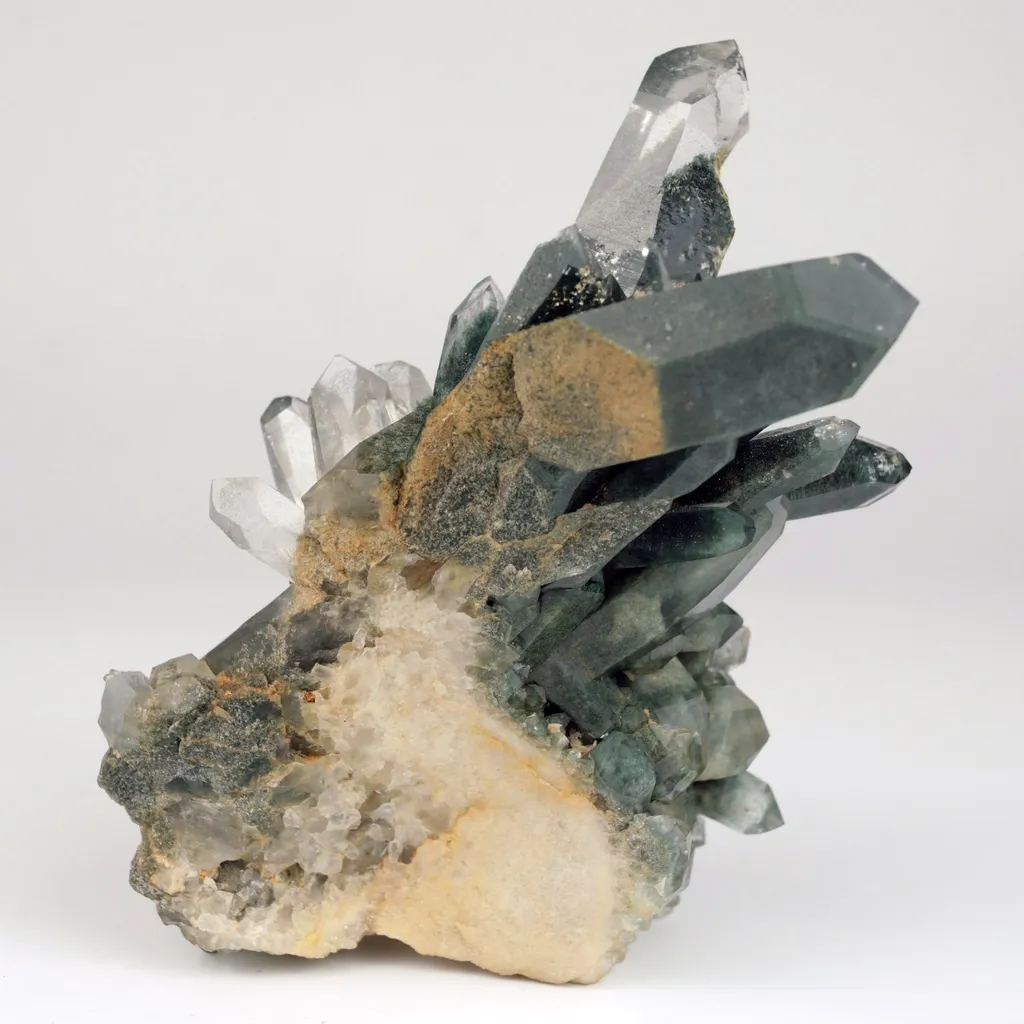 Quartz Gray Cluster Rare Find Natural Mineral Specimen - image 5