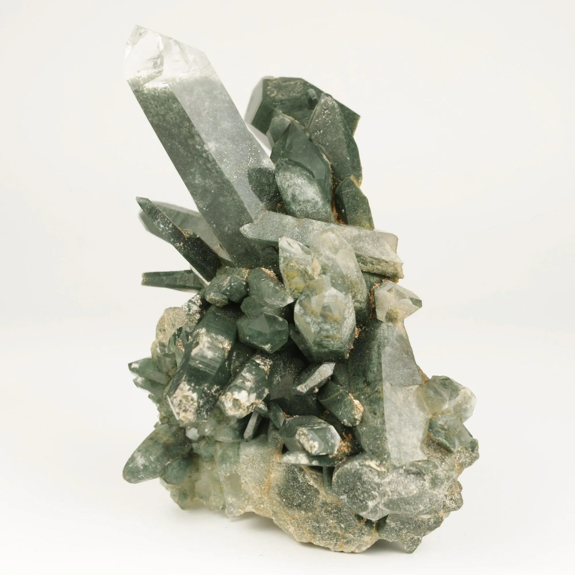 Quartz Gray Cluster Rare Find Natural Mineral Specimen - image 3