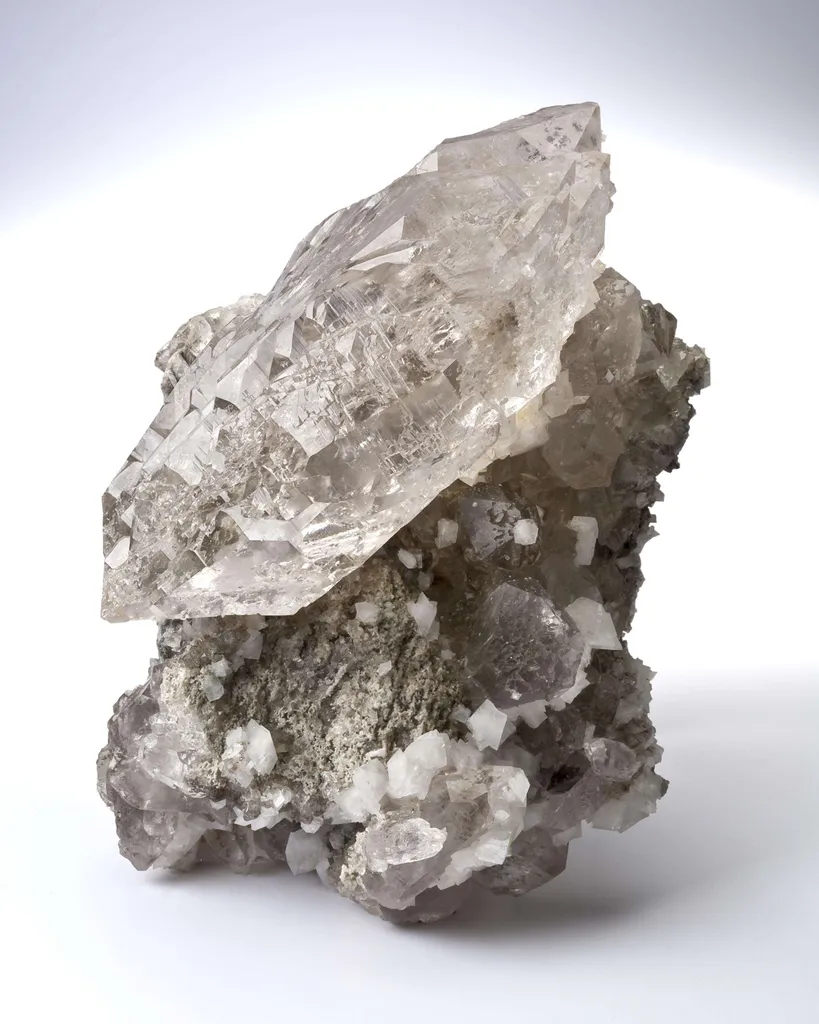 Quartz (Gwindel) With Adularia - image 3