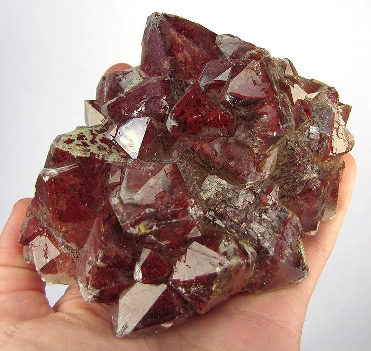 Quartz, Hematite image