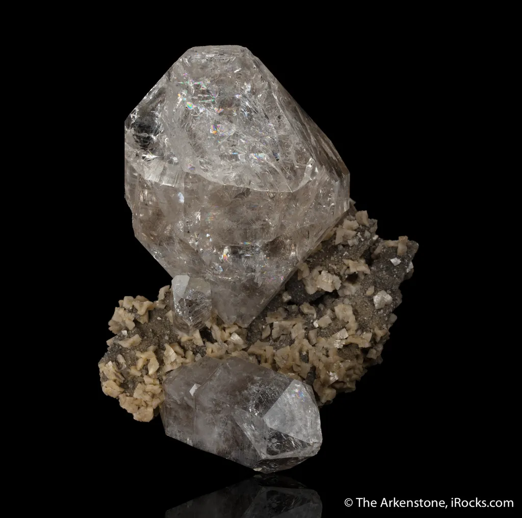 Quartz 'Herkimer Diamond' and Dolomite image
