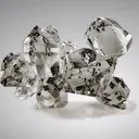 Quartz (Herkimer Diamond) with Pyrobitumen inclusions - image 1