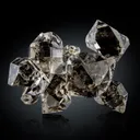 Quartz (Herkimer Diamond) with Pyrobitumen inclusions - image 2