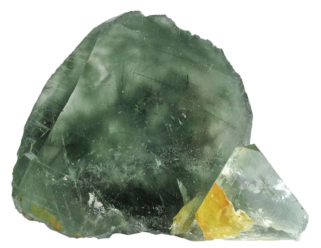 Quartz Included By Actinolite image