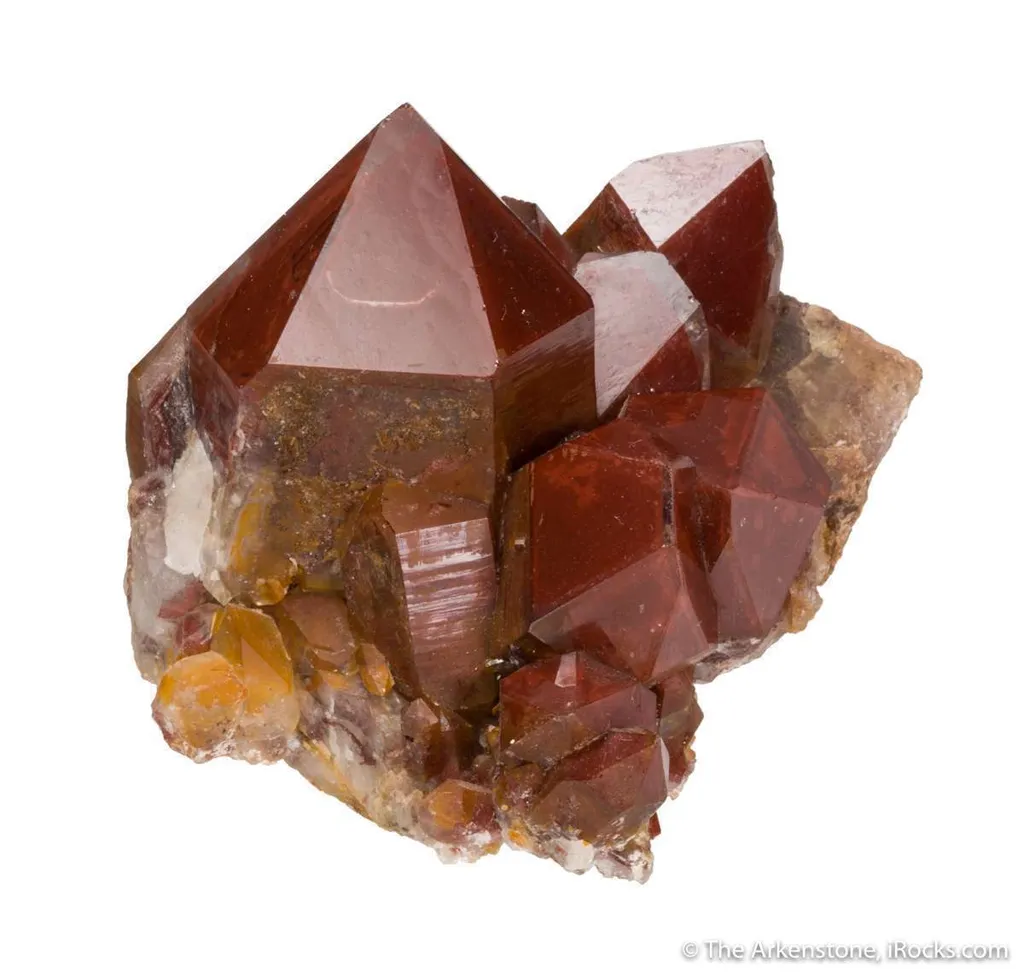 Quartz included by Hematite - image 2