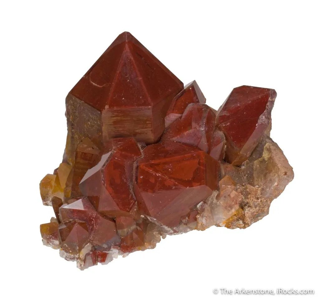 Quartz included by Hematite - image 3