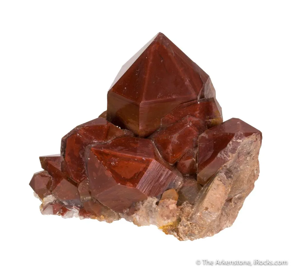 Quartz included by Hematite - image 5