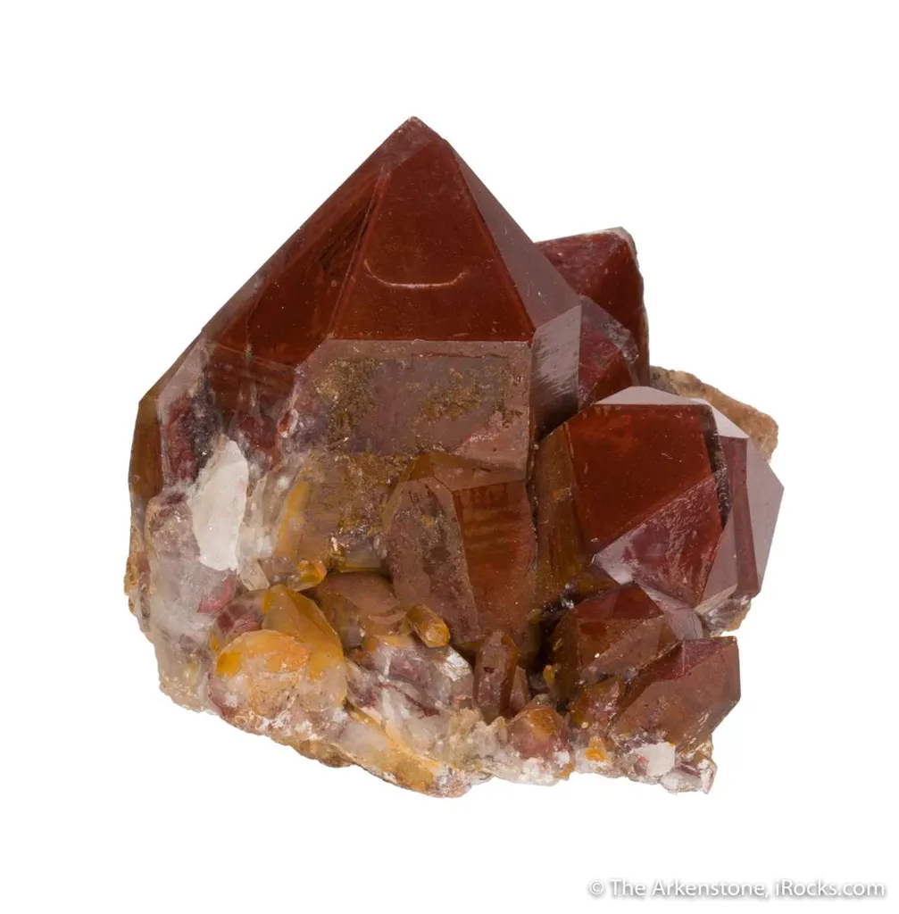 Quartz included by Hematite - image 4