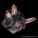 Quartz included by Hematite on Hematite "rose" - image 3