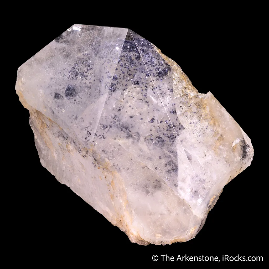 Quartz included by Molybdenite - image 3