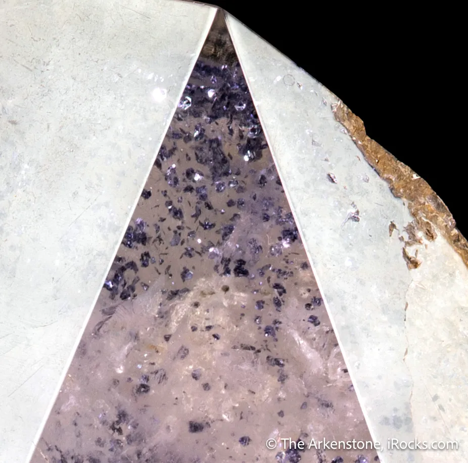 Quartz included by Molybdenite - image 5