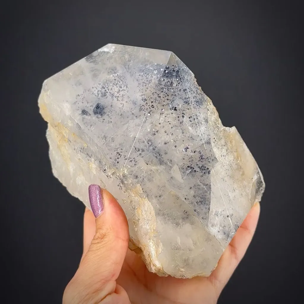 Quartz included by Molybdenite image