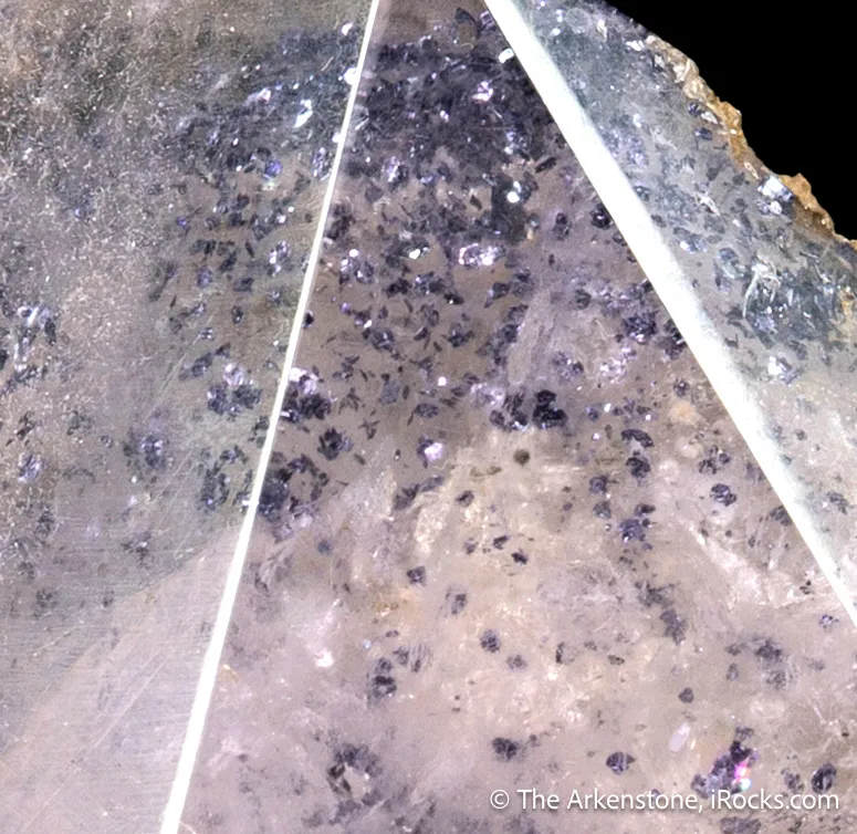 Quartz included by Molybdenite - image 6