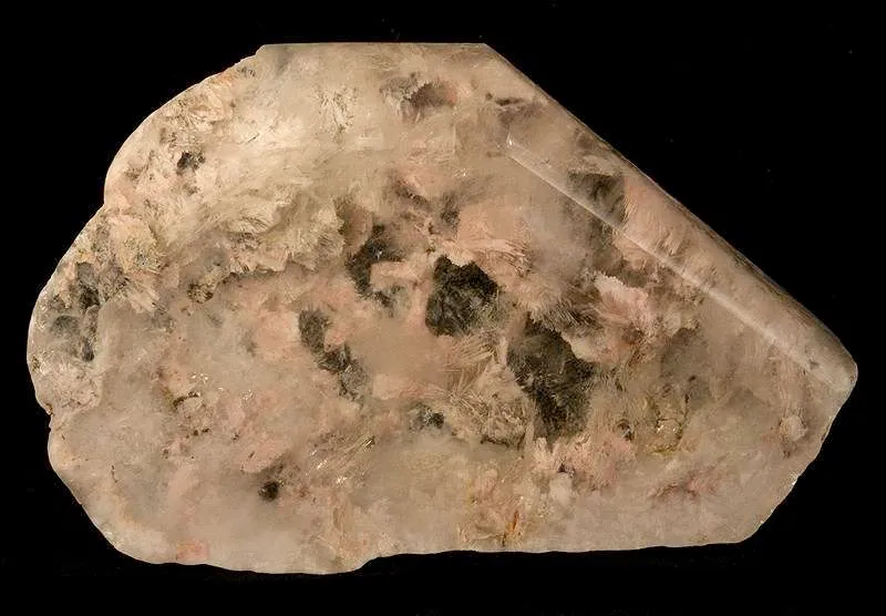 Quartz Included By Montmorillonite (Polished) image