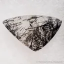 Quartz included by Schorl Tourmaline (Polished & Cut set) - image 5
