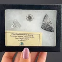 Quartz included by Schorl Tourmaline (Polished & Cut set) - image 2