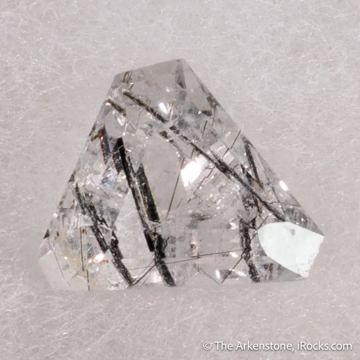 Quartz included by Schorl Tourmaline (Polished & Cut set) - image 6