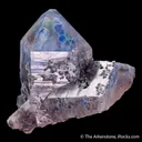 Quartz included by Shattuckite - image 4