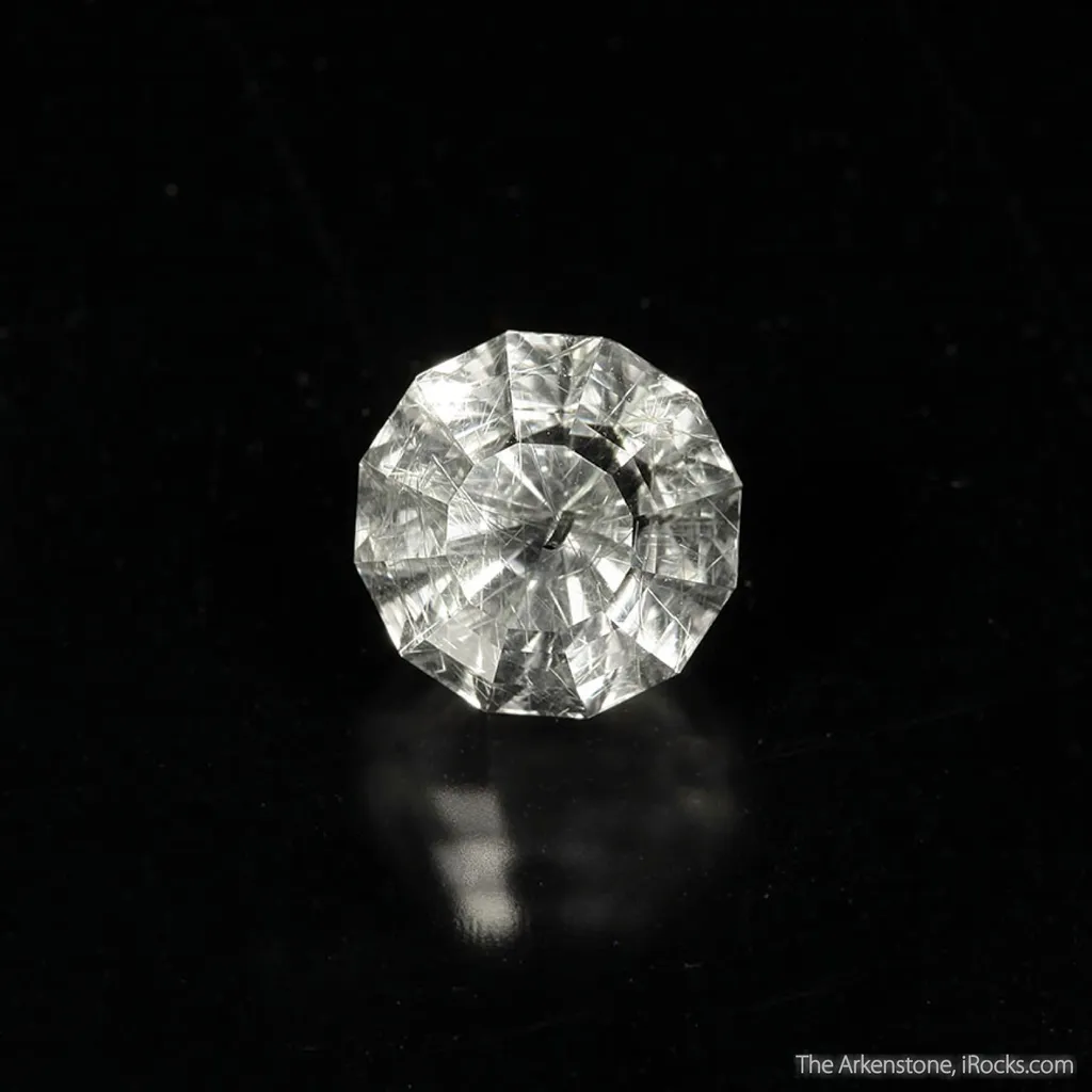 Quartz included with Actinolite (rough and cut set) - image 2