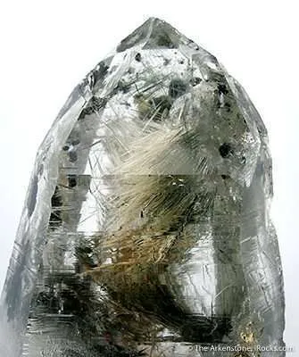 Quartz Included With Byssolite - image 2