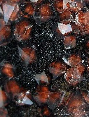 Quartz Included With Hematite on Specular Hematite - image 2