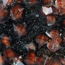 Quartz Included With Hematite on Specular Hematite - image 2