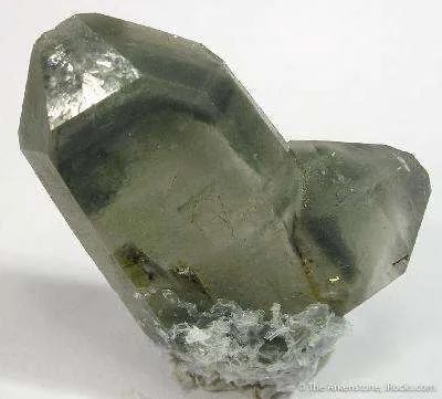 Quartz (Japan Law) Included By Epidote image