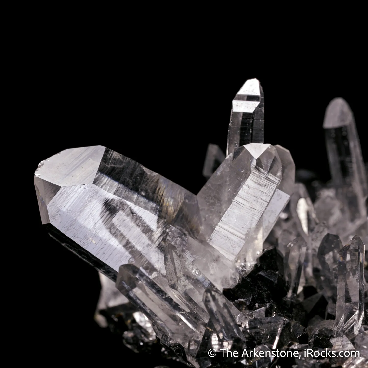 Quartz (Japan Law Twin) on Cassiterite - image 7