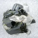 Quartz (Japan Law Twin) on Epidote - image 2