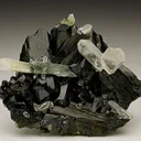 Quartz (Japan-Law Twin) with Epidote - image 1