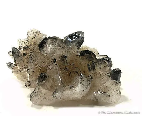 Quartz (Japan Law Twin) With Manganbabingtonite - image 1