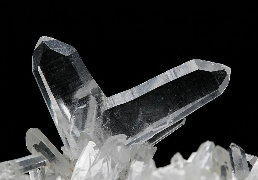 Quartz (Japan Law twin) with Pyrite - image 1