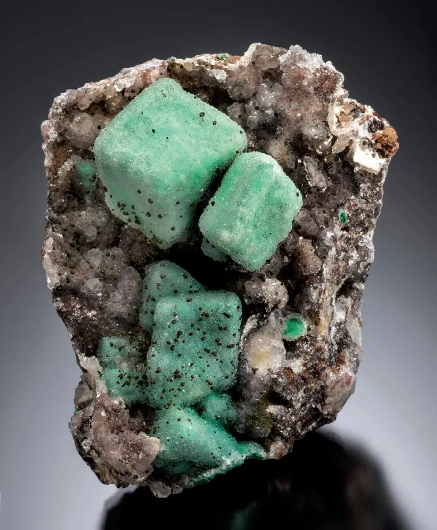 Quartz, Malachite after Azurite - image 1
