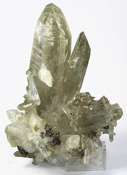 Quartz, Muscovite, Apatite-(Caf), Siderite - image 1