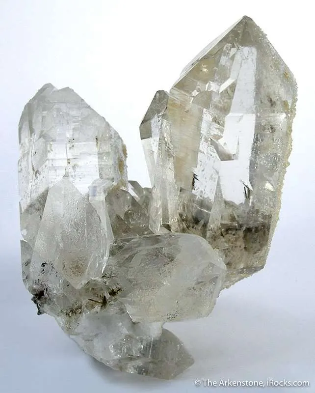 Quartz on Albite With Tourmaline - image 2