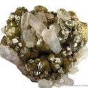 Quartz on Andradite - image 2