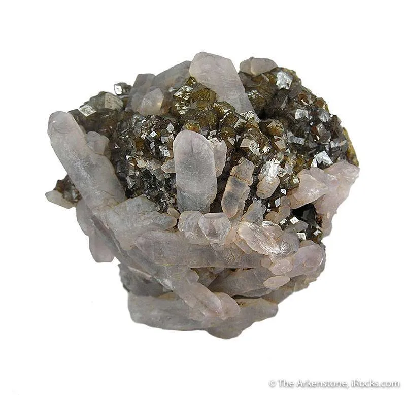 Quartz on Andradite image