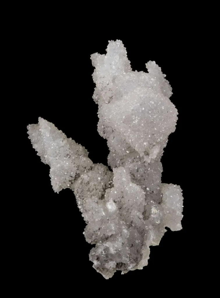 Quartz on Barite on Quartz pseudo Stibnite - image 2