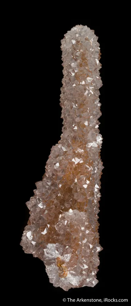 Quartz on Calcite stalactite - image 5