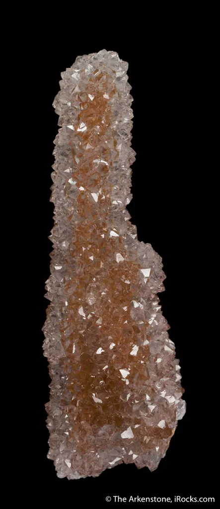 Quartz on Calcite stalactite - image 3