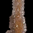 Quartz on Calcite stalactite - image 4