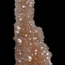Quartz on Calcite stalactite - image 1