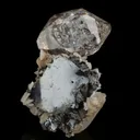 Quartz on Calcite with Anthraxolite (petroleum) - image 9