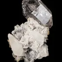 Quartz on Calcite with Anthraxolite (petroleum) - image 3