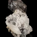 Quartz on Calcite with Anthraxolite (petroleum) - image 5