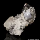 Quartz on Calcite with Anthraxolite (petroleum) - image 4