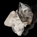 Quartz on Calcite with Anthraxolite (petroleum) - image 8