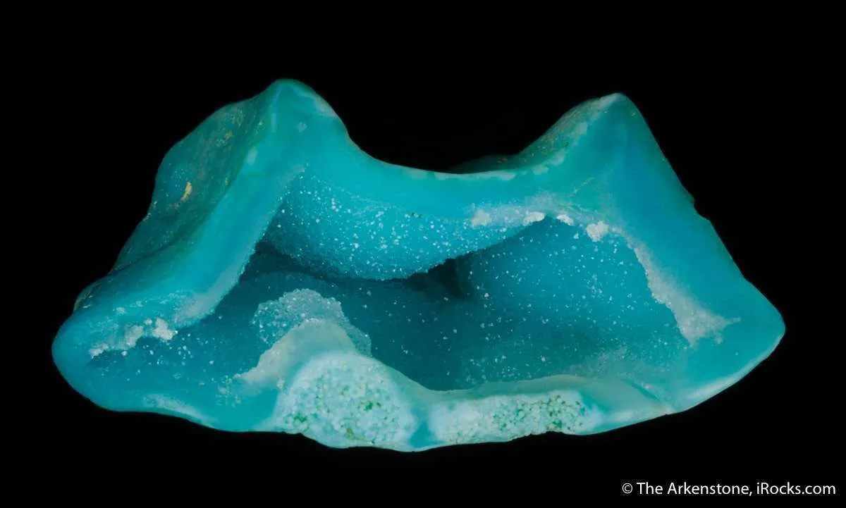 Quartz on Chryscocolla - image 1