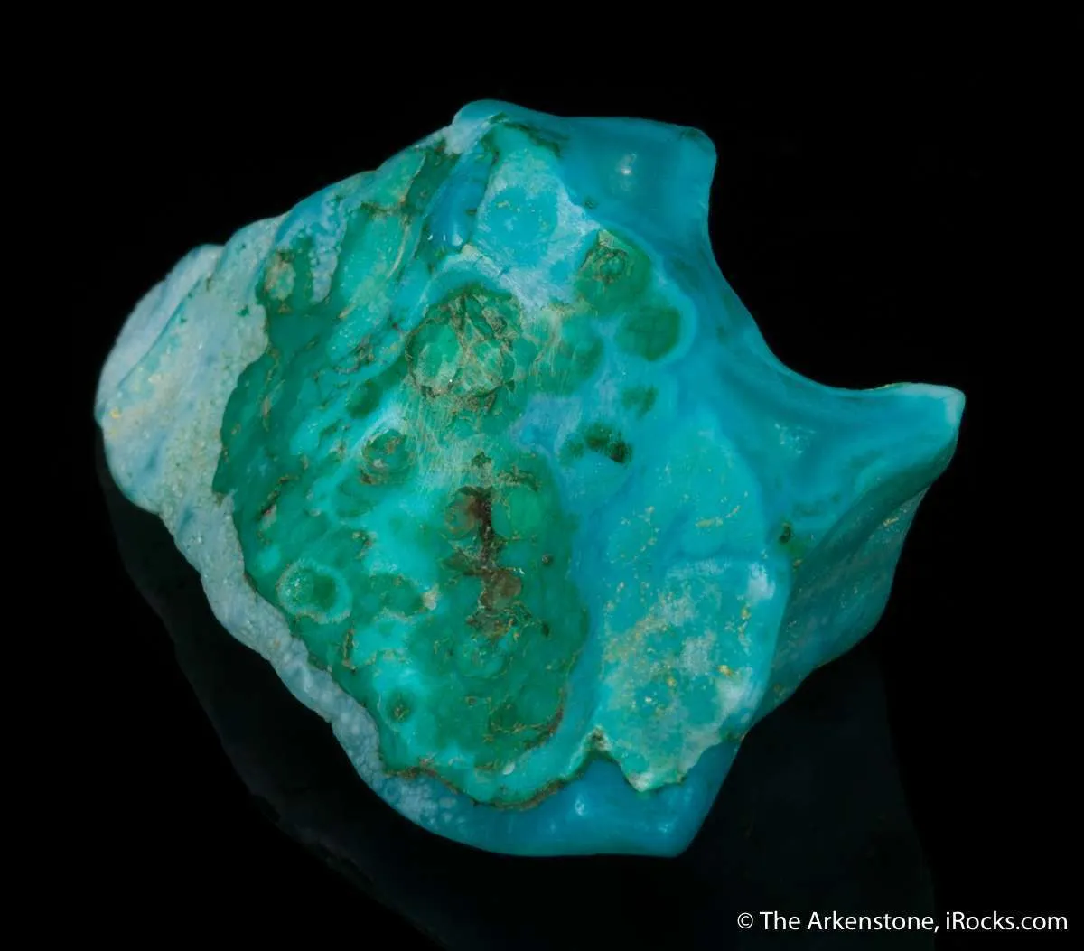 Quartz on Chryscocolla - image 7